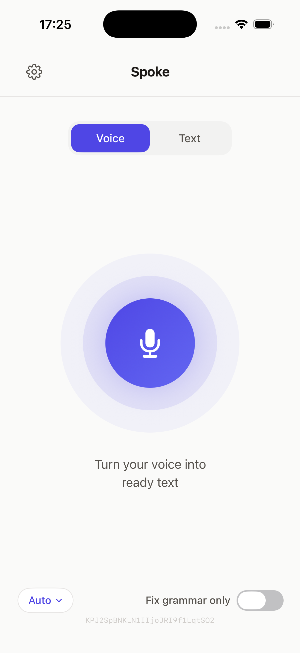 Spoke app — voice to polished text